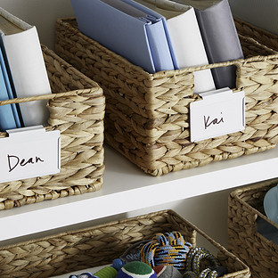 Bin Clip Label White Pkg/10 | The Container Store