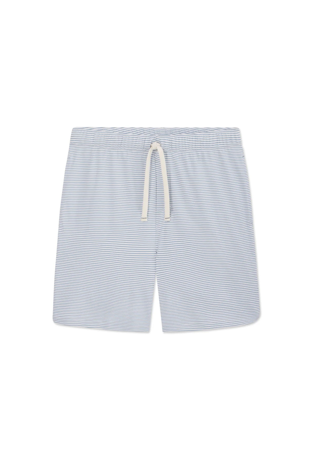 Men's Pima Sleep Shorts in Anchor Blue Bar Stripe | Lake Pajamas