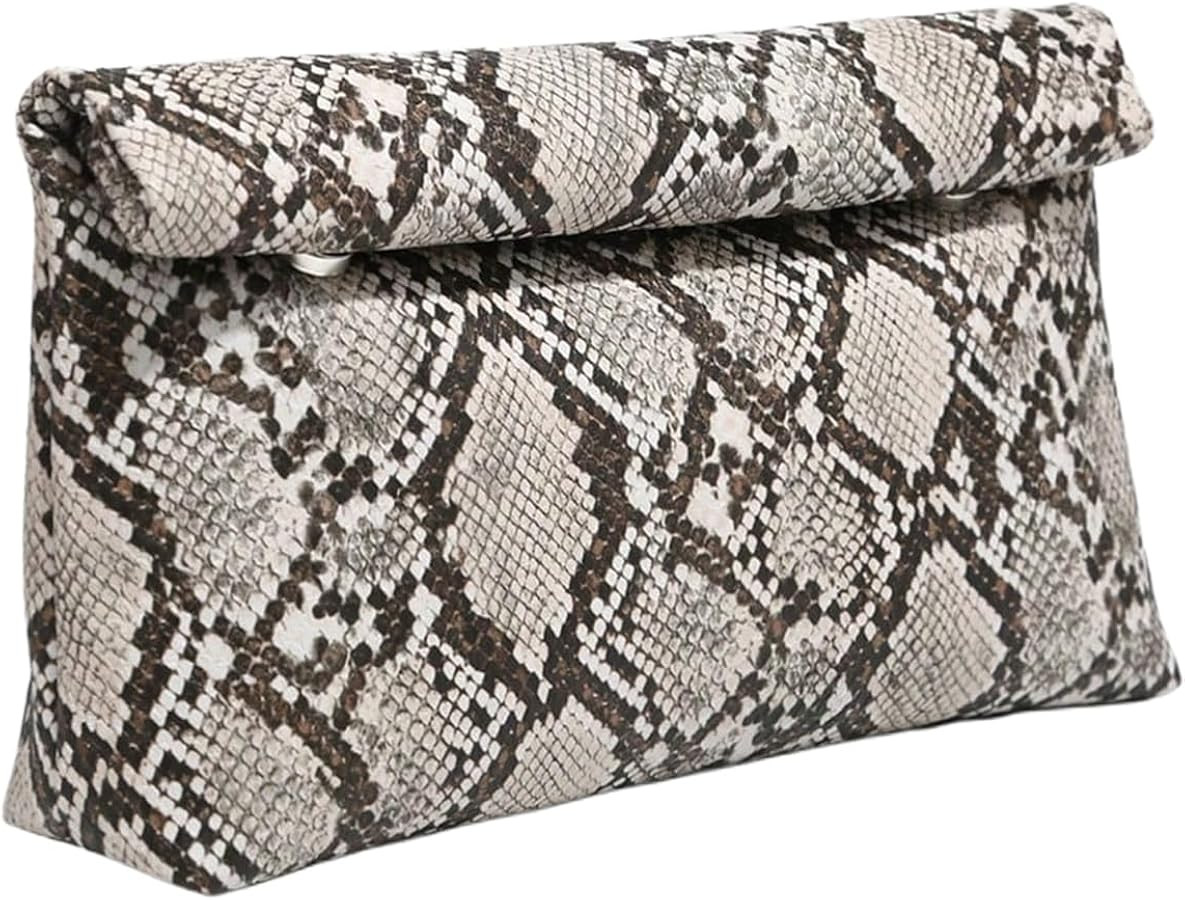 QWINEE Women's Woven Leather Clutch Purses Braided Vintage Evening Handbags | Amazon (US)