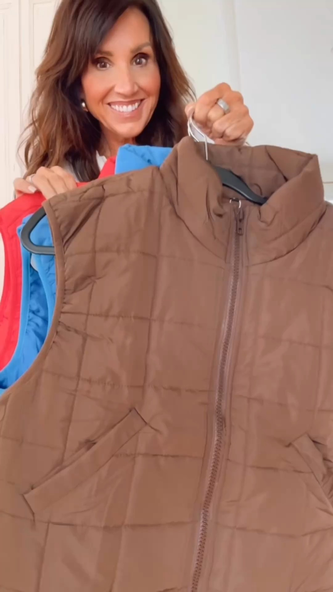 If you buy ONE vest this season… make it this one 🙌

OUTFIT #1
Red Vest - small
Lightweight sweater - small
Leopard pants - 27

OUTFIT #2
Brown Vest - small
Lightweight sweater - small
Corduroy pants - 27

OUTFIT #3
Blue Vest - small
White shirt - small
Risen Denim - 27

#amazonfashion

#LTKSeasonal #LTKOver40 #LTKStyleTip