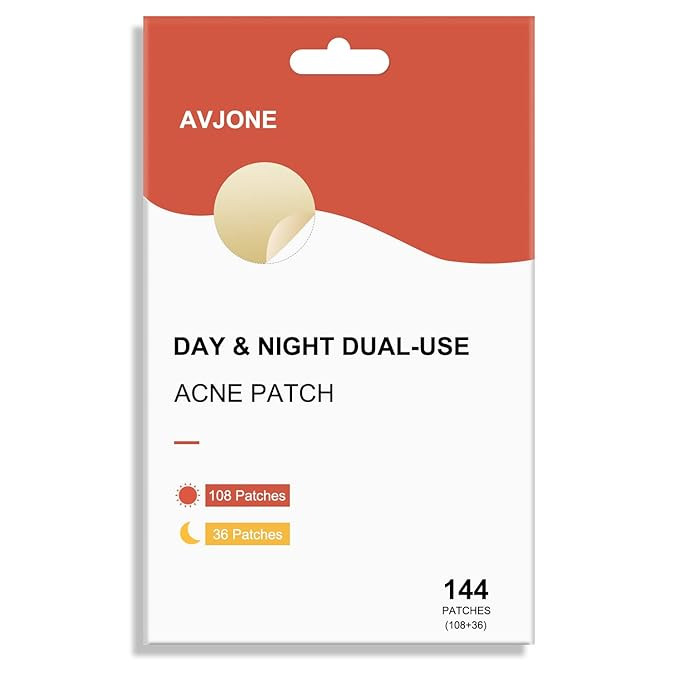 AVJONE Day and Night Hydrocolloid Acne Pimple Patch for Covering Zits and Blemishes, Spot Sticker... | Amazon (US)