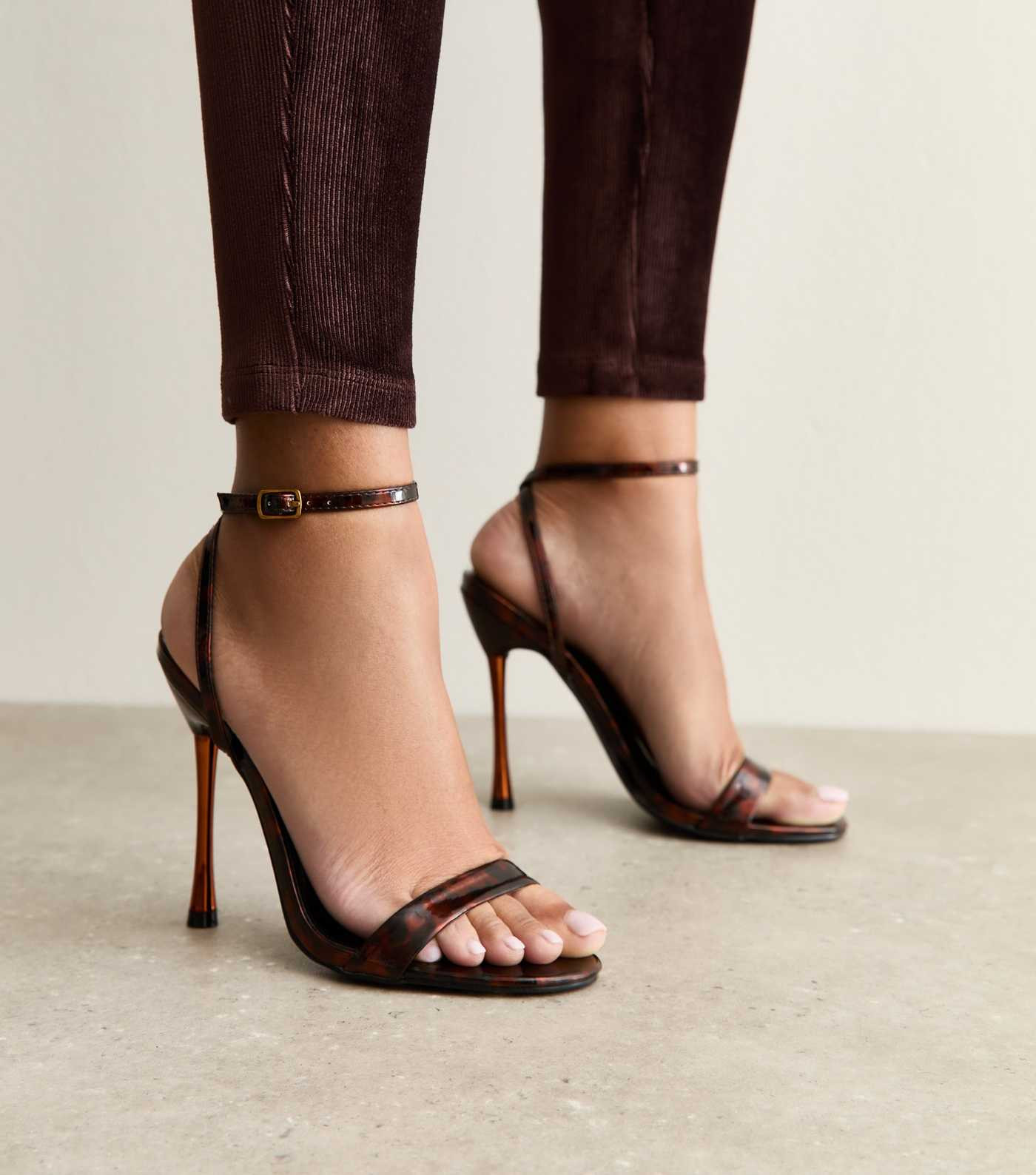 Public Desire Brown Soho Tortoise Shell Stiletto Court Shoes | New Look | New Look (UK)