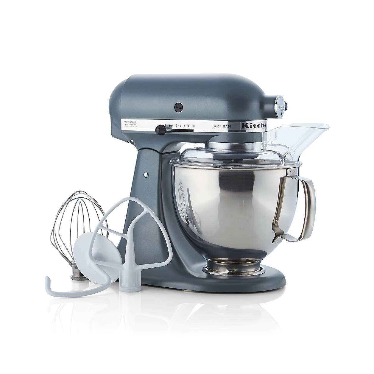 KitchenAid Artisan Series 5-Quart Tilt-Head Steel Blue Stand Mixer + Reviews | Crate & Barrel | Crate & Barrel