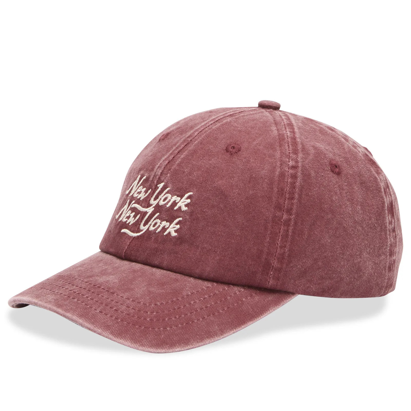 Corridor Men's Script New York New York Cap in Burgundy | END. Clothing