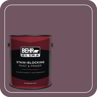 1 gal. #S110-7 Exotic Eggplant Flat Exterior Paint & Primer | The Home Depot