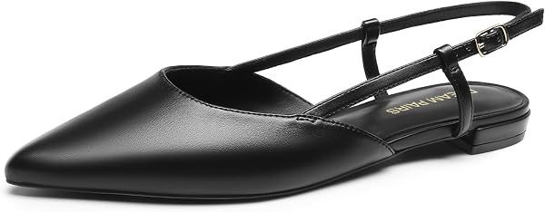 DREAM PAIRS Women's Slingback Dress Ballet Flats | Amazon (US)