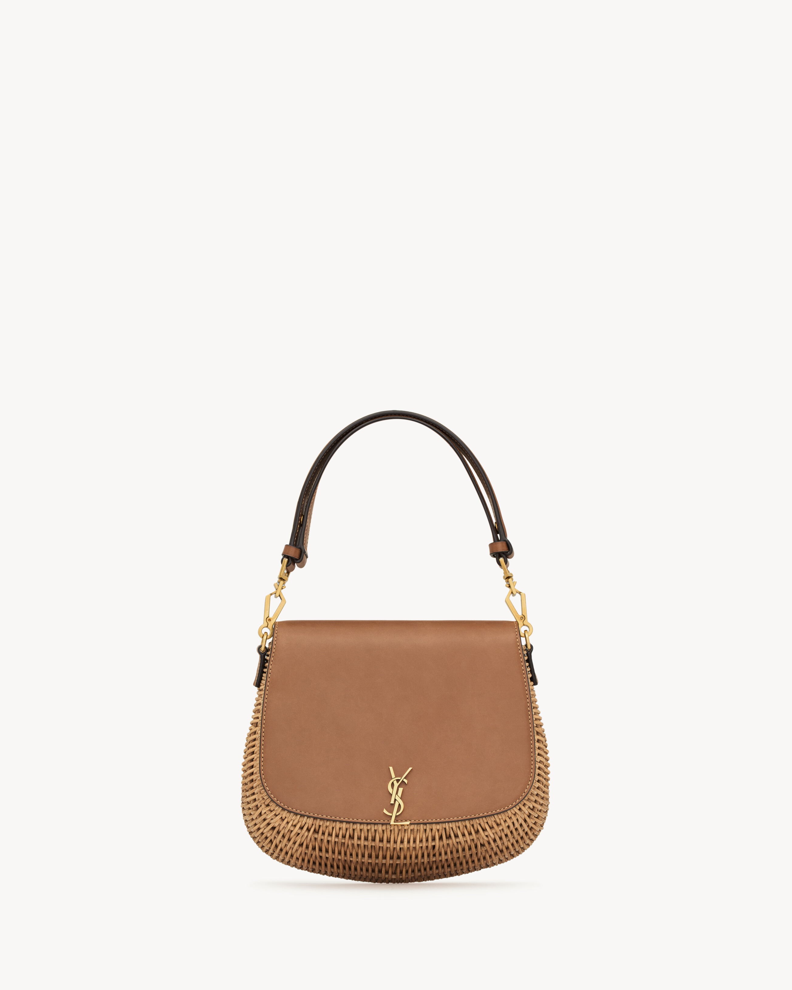 Voltaire Top Handle In Osier Beige One Size | Saint Laurent Inc. (Global)