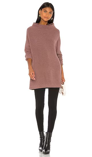 Ottoman Slouchy Tunic Sweater Dress in Electric Pink | Revolve Clothing (Global)