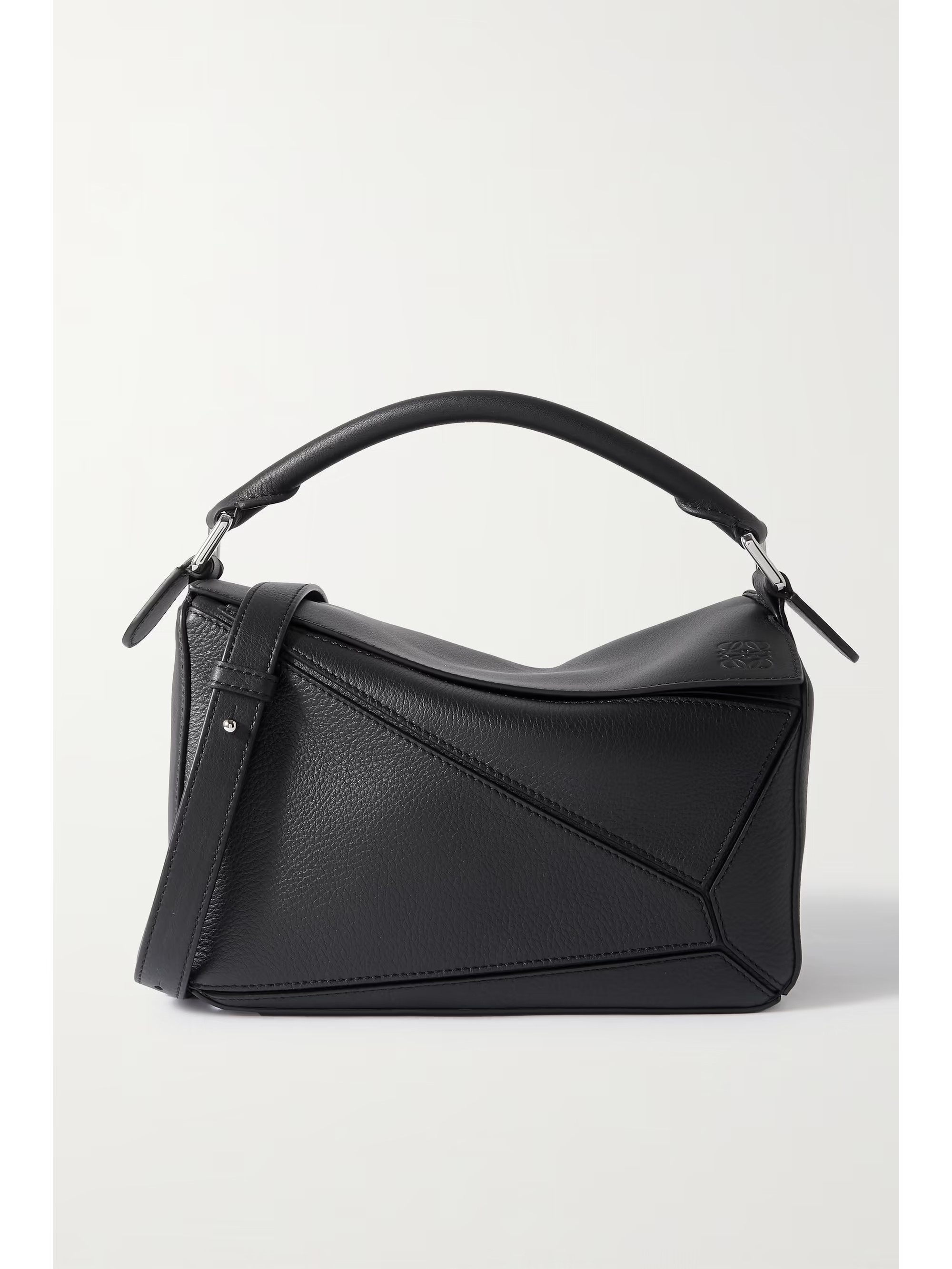 Puzzle small textured-leather shoulder bag | NET-A-PORTER (US)