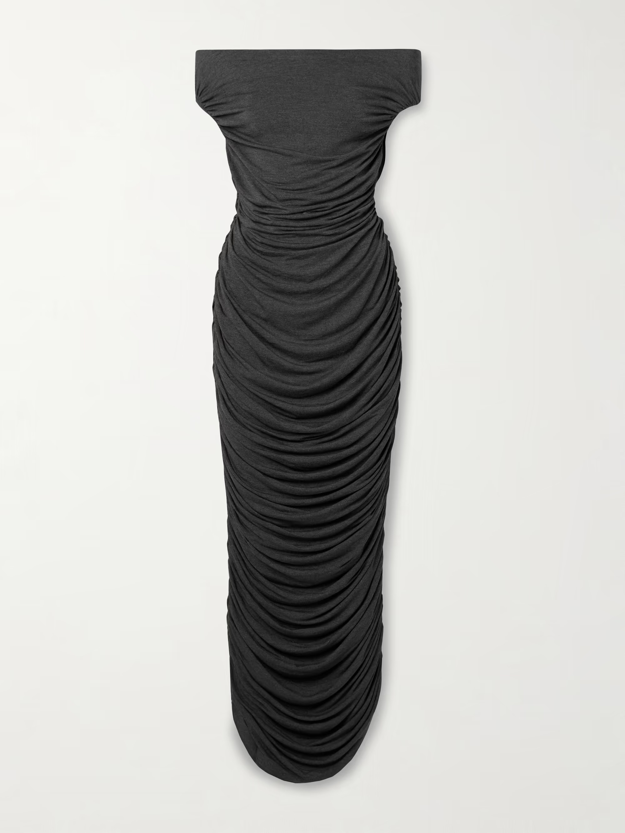 Off-the-shoulder ruched stretch-jersey gown | NET-A-PORTER (UK & EU)