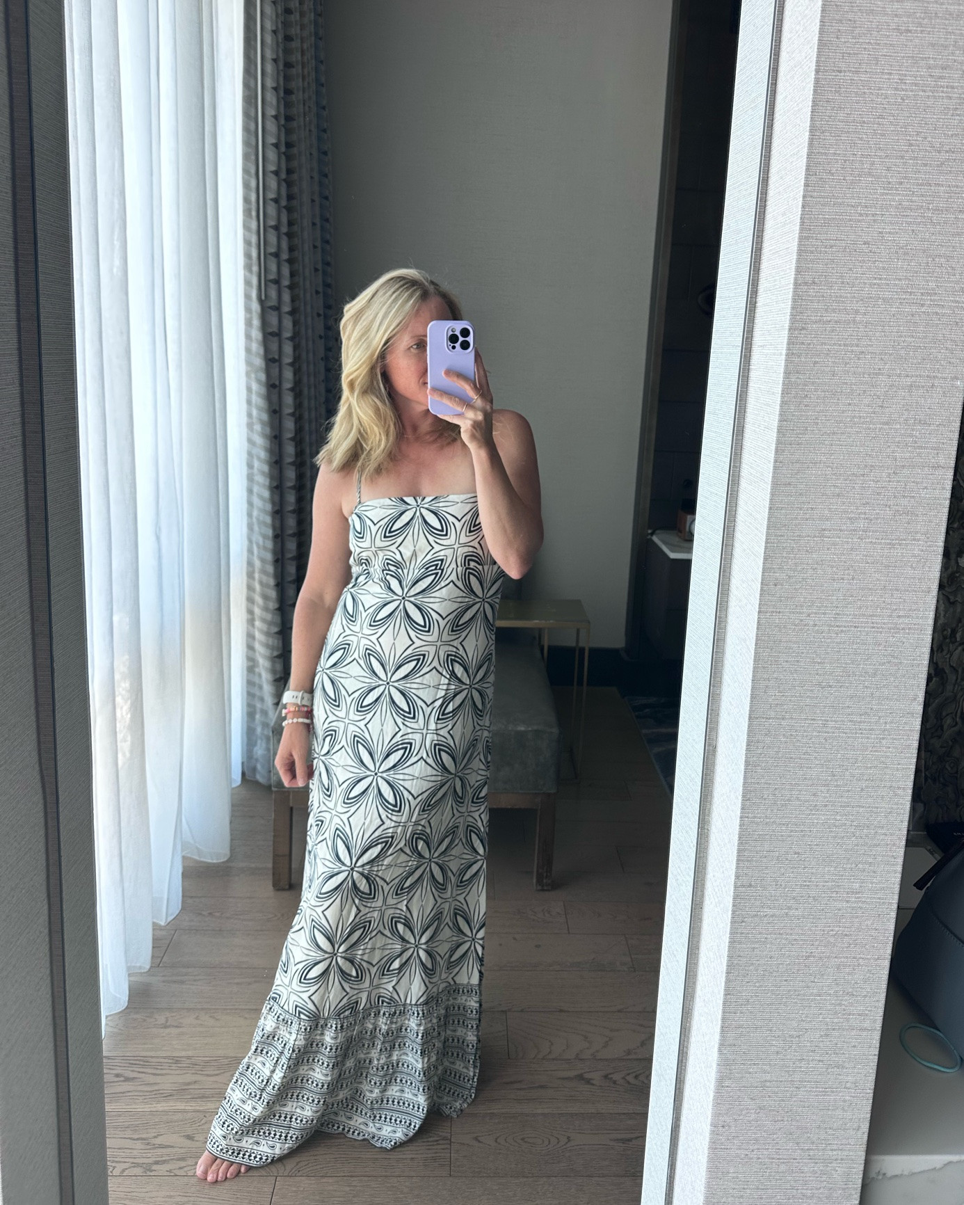 This dress. Target does it again, side zipper, completely tailored to fit your shape and adjustable tie strap in the back. I’m 5’2” and this touches the floor, low block heels will create a perf length. I would wear this to dinner, wedding, anniversary celebration.

#LTKmomlife #LTKPetite #LTKOver40