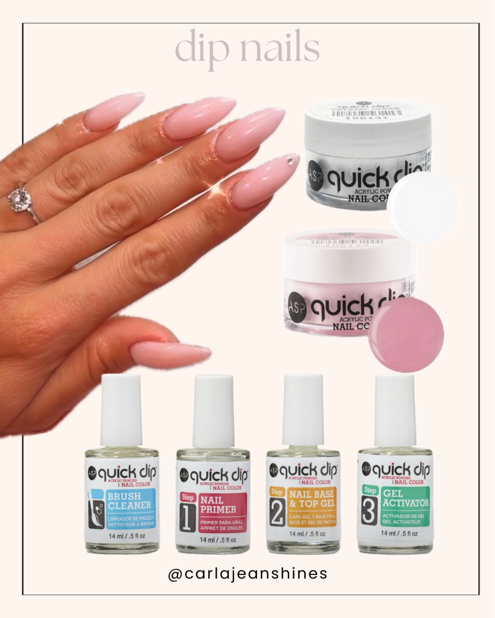 Everything you need at Sally Beauty! Tickled Pink is one of my favorite colors from their quick dip line. Their liquid system is the best I’ve tried and I’ve tried them all!

#LTKGiftGuide #LTKSeasonal #LTKbeauty