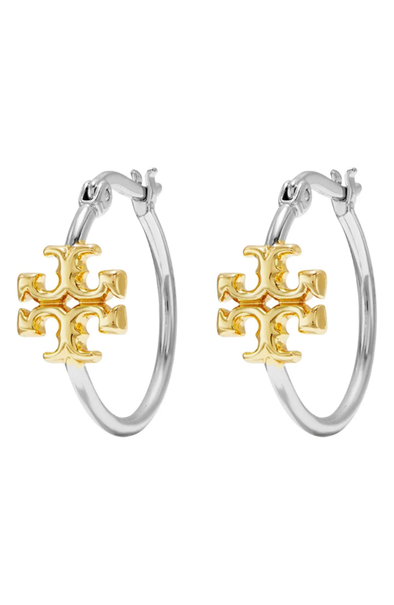 Tory Burch Eleanor Small Hoop Earrings | Nordstrom | Nordstrom
