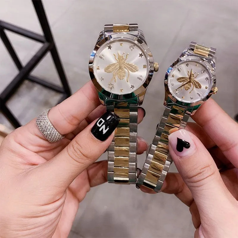 Mens Women Fashion Luxury watches watches high quality Lovers Couples Style Classic Bee Patterns ... | DHGate