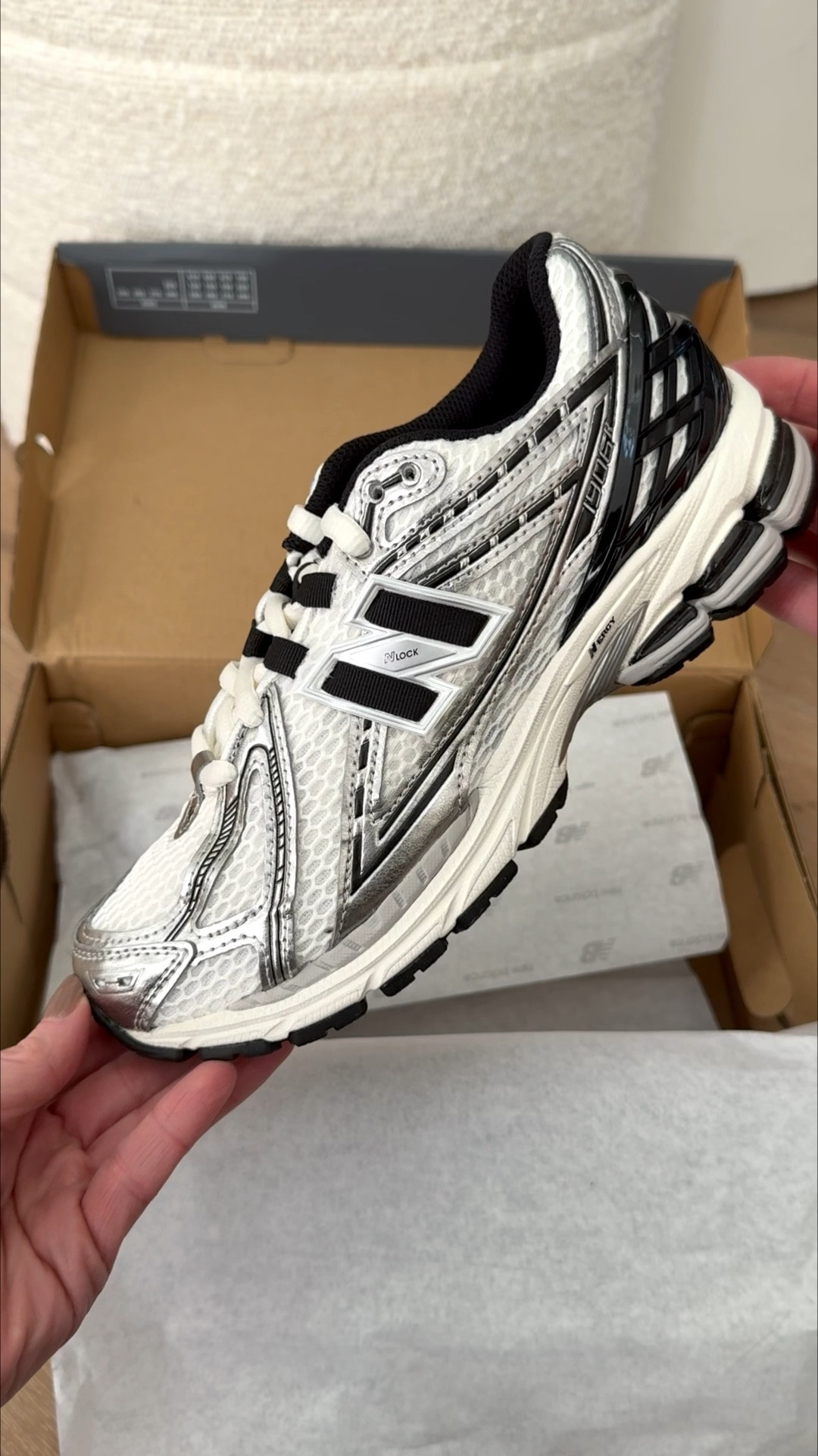Nothing like that fresh out the box feeling. 📦
Just unboxed my new 1906s from New Balance in this clean black, white, and silver combo and I’m already obsessed. The mix of sporty and sleek makes them so easy to style. Whether it’s a laid-back streetwear fit or a casual elevated look.
Lately I’ve been all about pieces that blend comfort with fashion, and these are exactly that. A sneaker that works with your style and keeps it effortless.

#LTKfitnessgoals #LTKgrwm #LTKootd