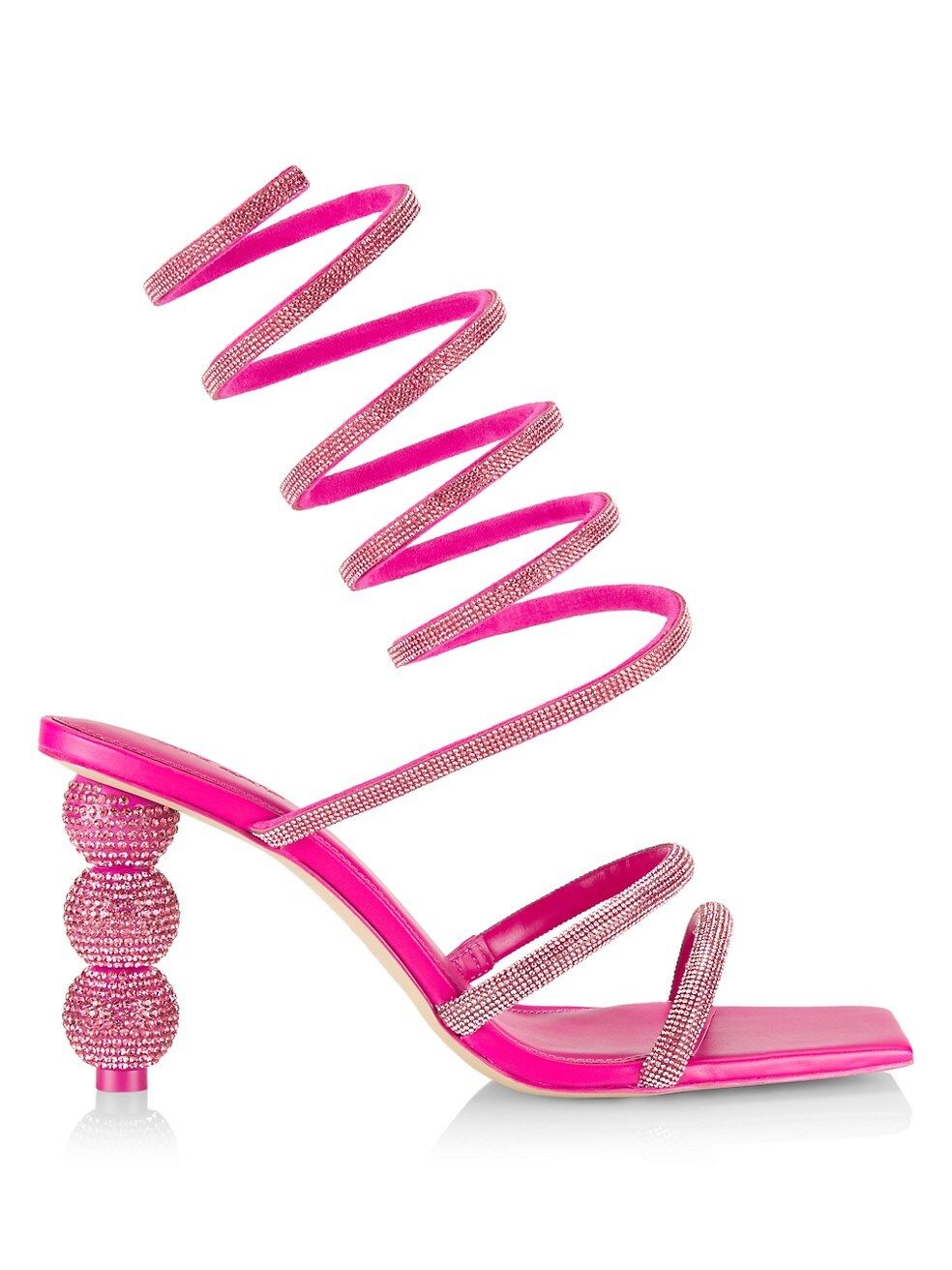 Lislie Crystal-Embellished Wrap Sandals | Saks Fifth Avenue