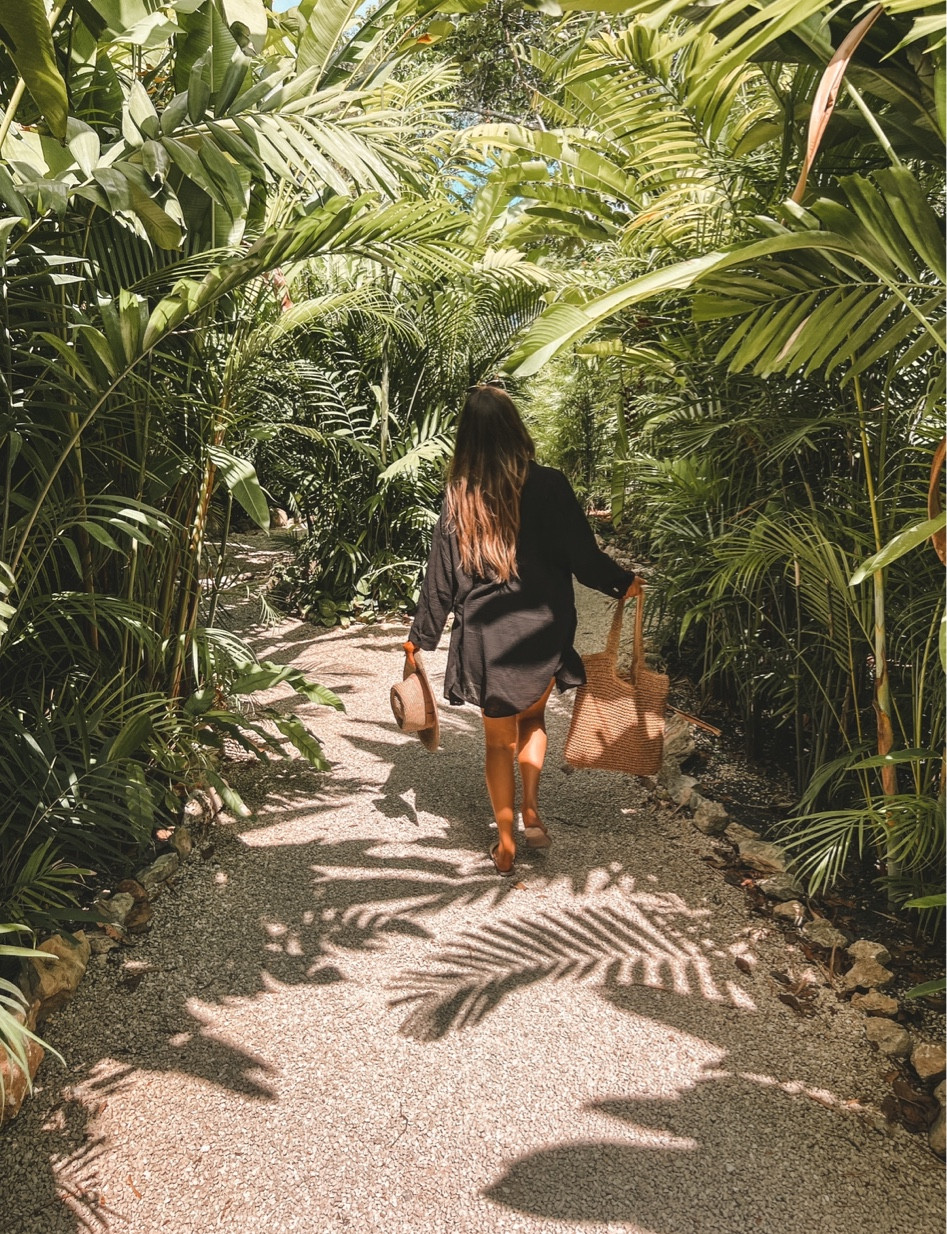 I found the best beach bag on amazon - I brought it with me to Mexico and it’s perfect. Looks really cute with my woven sandals, woven hat, and black linen oversized shirt cover up! Vacation looks, amazon finds 

#LTKtravel #LTKFind #LTKunder50