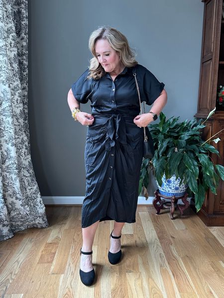 Little black dress. Everyone needs one. This is good because it’s easy to later a jacket over the top for a funeral if needed. 
I’m in an XL  

#LTKover40 #LTKmidsize #LTKfindsunder100
