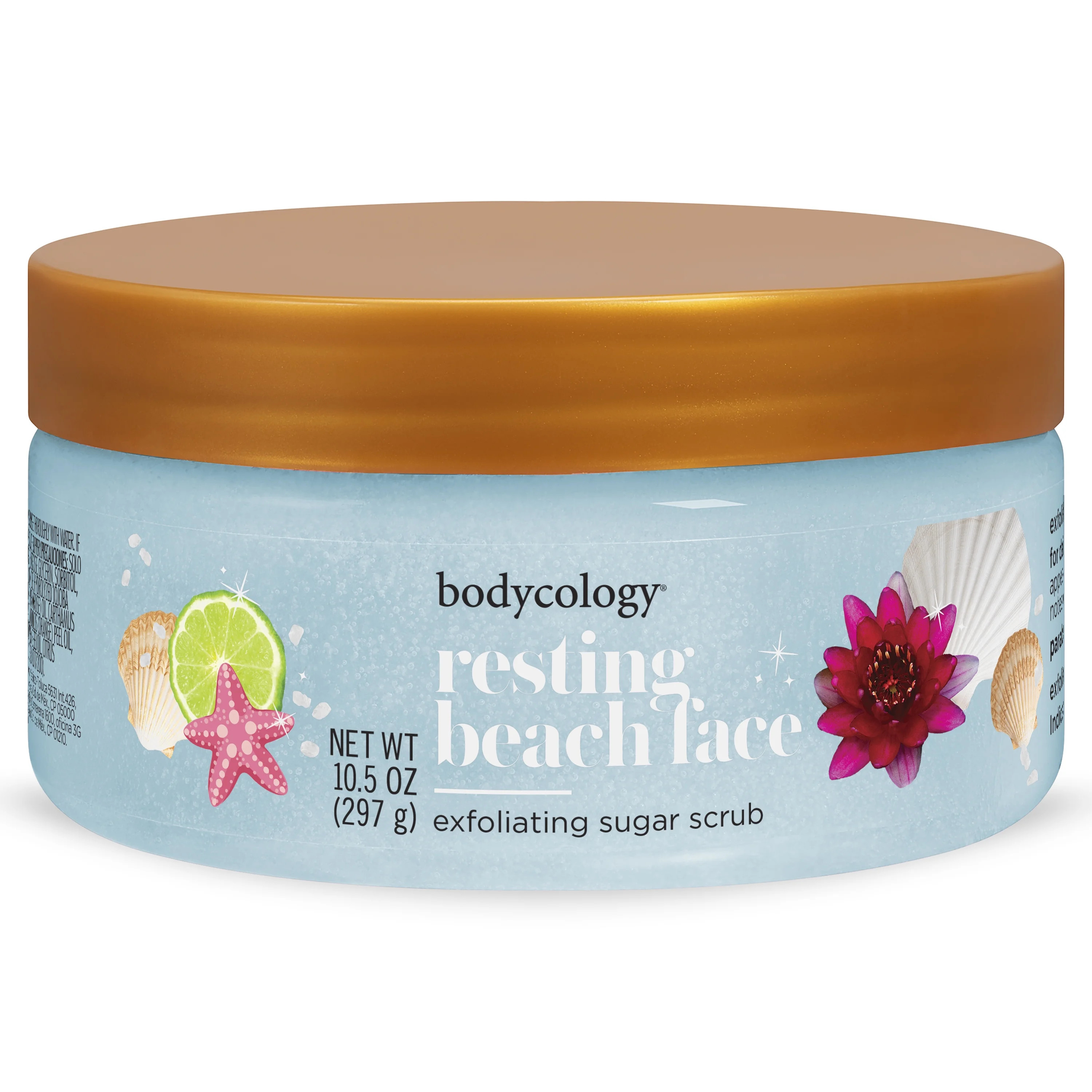 Bodycology Resting Beach Face Exfoliating Sugar Scrub, 10.5 oz | Walmart (US)