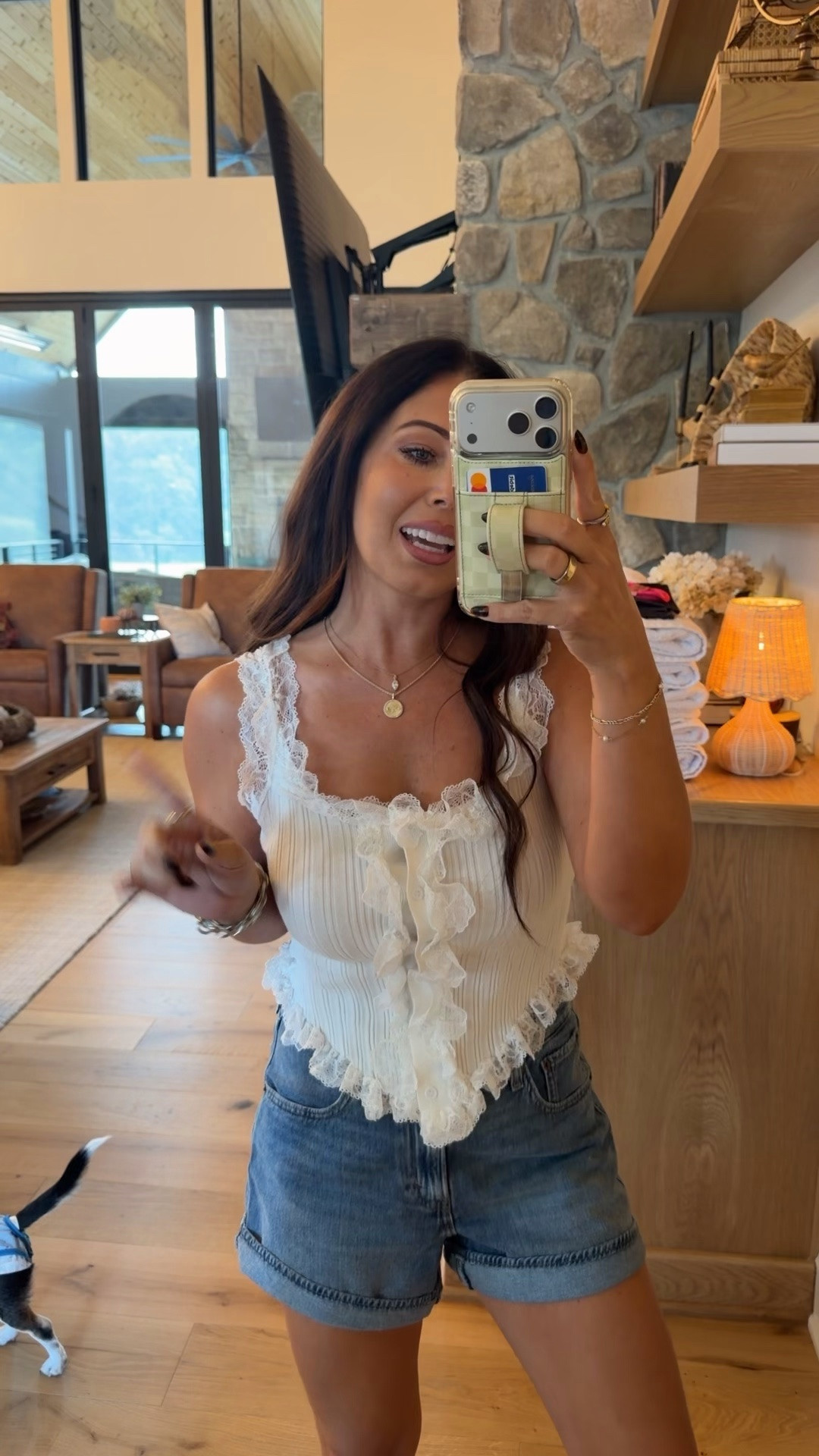 This top is gorgeous!!! I am in a size small and shorts are a little big since I’ve lost weight but are a 27

#LTKgrwm #LTKootd #LTKOver40