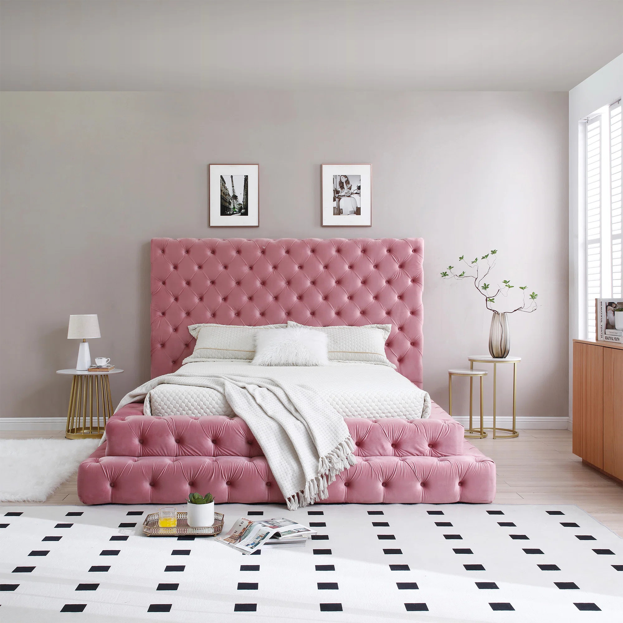 Elen Tufted Velvet Bed | Wayfair North America