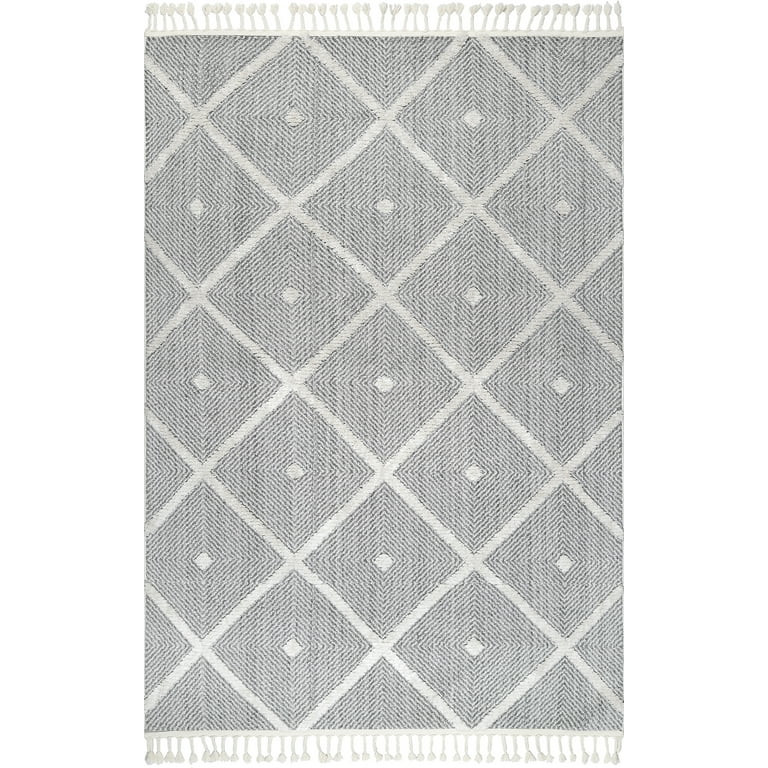 nuLOOM Deyton Diamond Area Rug, 9' x 12', Gray | Walmart (US)