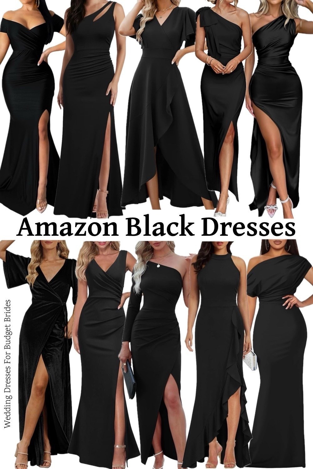 Affordable long black evening gowns under $100 each on Amazon. 

For formal wedding guest dress or prom dress.

Special occasion dresses, black dresses. 

#LTKSeasonal #LTKWedding