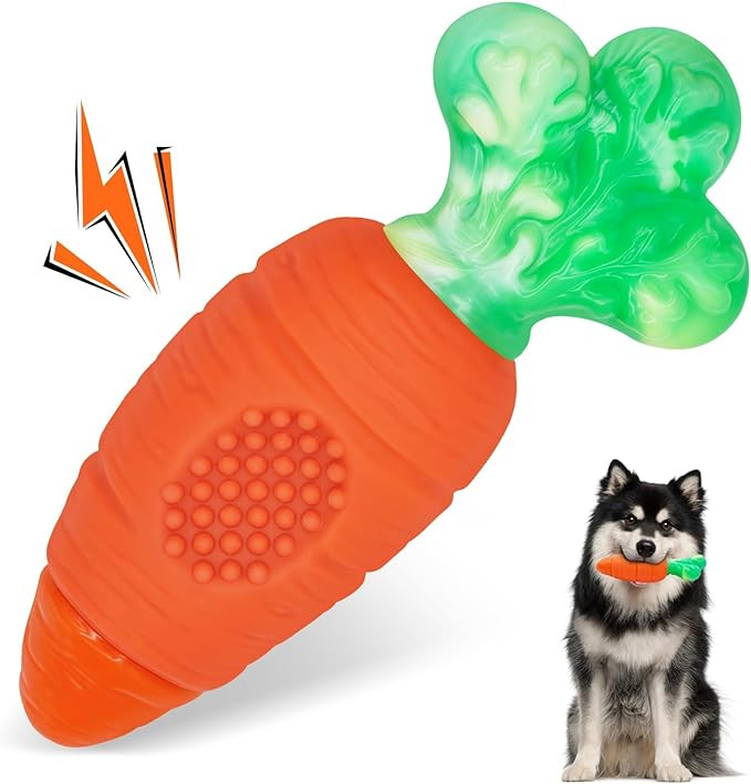 Tough Dog Toys for Aggressive Chewers with Squeaky, Indestructible Dog Chew Toys for Medium and L... | Amazon (US)