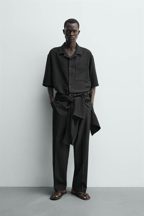 BOXY FIT TEXTURED SHIRT | Zara US