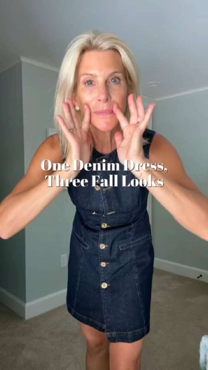 This little denim drss is a year-round fav! You can wear it right now to the office, brunch or running errands.  
Pair with a kitten heel, a blazer, or a sneaker - whatever you like! 

 

#LTKStyleTip