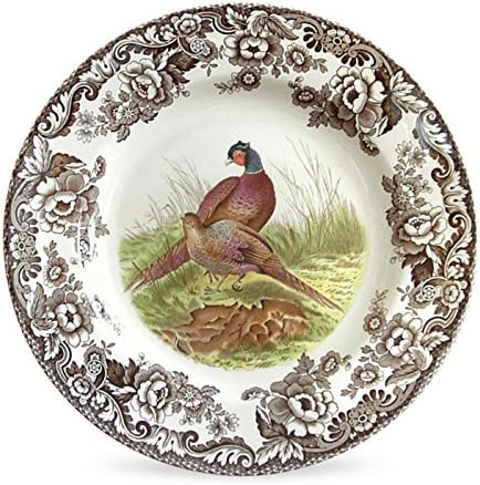 Spode Woodland Pheasant Dinner Plate - 10.5" British Game Bird Design with Traditional Floral Bor... | Amazon (US)