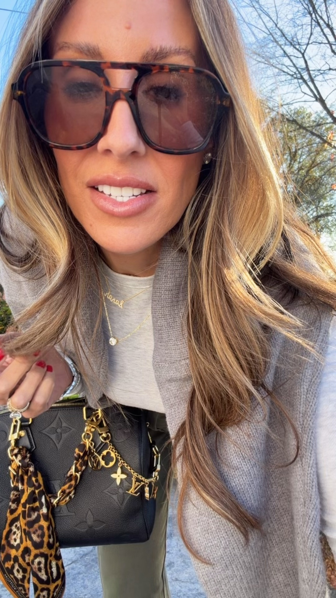 Size down to six in the target pants and cashmere Amazon sweaters are fabulous
