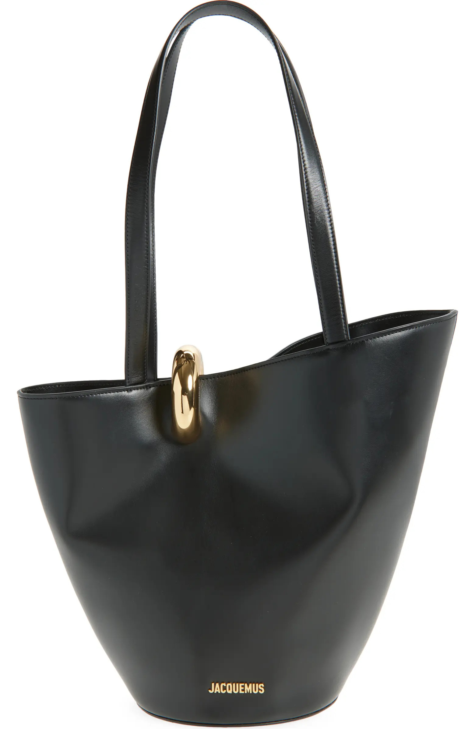 Jacquemus The Medium Bambola Asymmetric Leather Bucket Bag | Nordstrom | Nordstrom