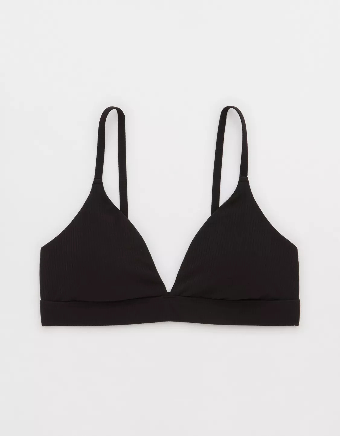 OFFLINE By Aerie Real Me XTRA Rib Triangle Sports Bra | American Eagle Outfitters (US & CA)