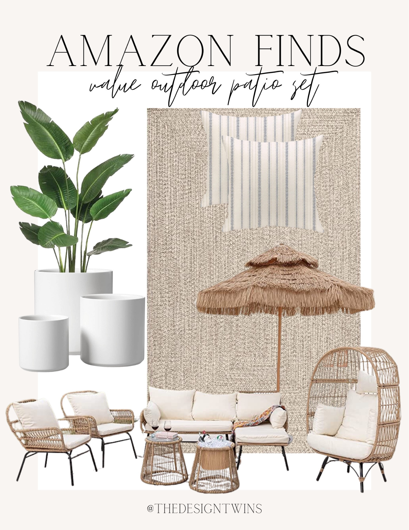 Value outdoor patio set. Budget friendly. For any and all budgets. Organic modern, traditional, modern farmhouse home decor, accessories and furniture. Neutral, wood nature inspired. Coastal casual home, modern french country.

#LTKstyletip #LTKFind #LTKSeasonal