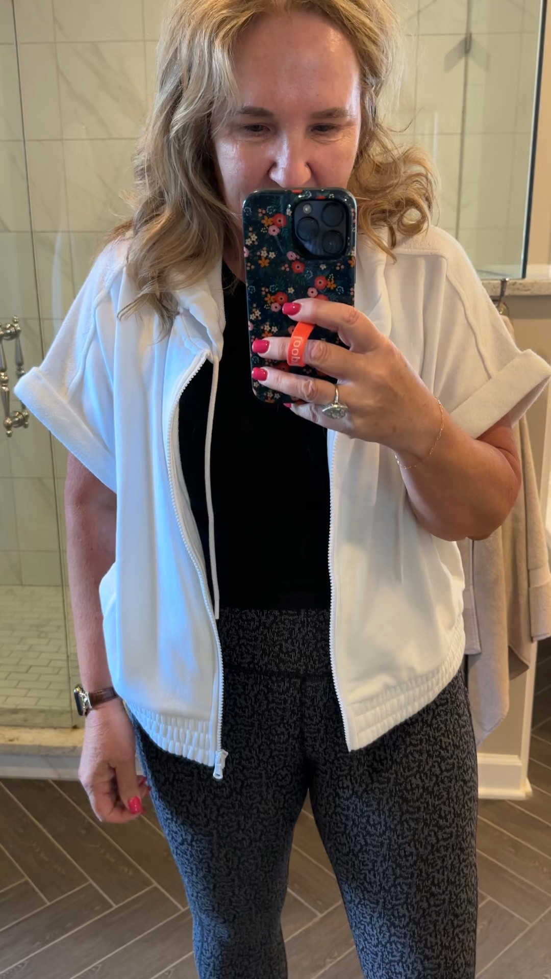 Walking and house keeping ootd 
Cutest sweater shirt 50% off 

I’ll link some favorite workout gear. I believe in performance activewear. That wicks and keeps the stink away! More money but always worth it   These are very old. 

#LTKOver40 #LTKFitness #LTKActive