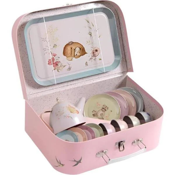 Suitcase - Tea Party Metal Set The Rosalies | Maisonette