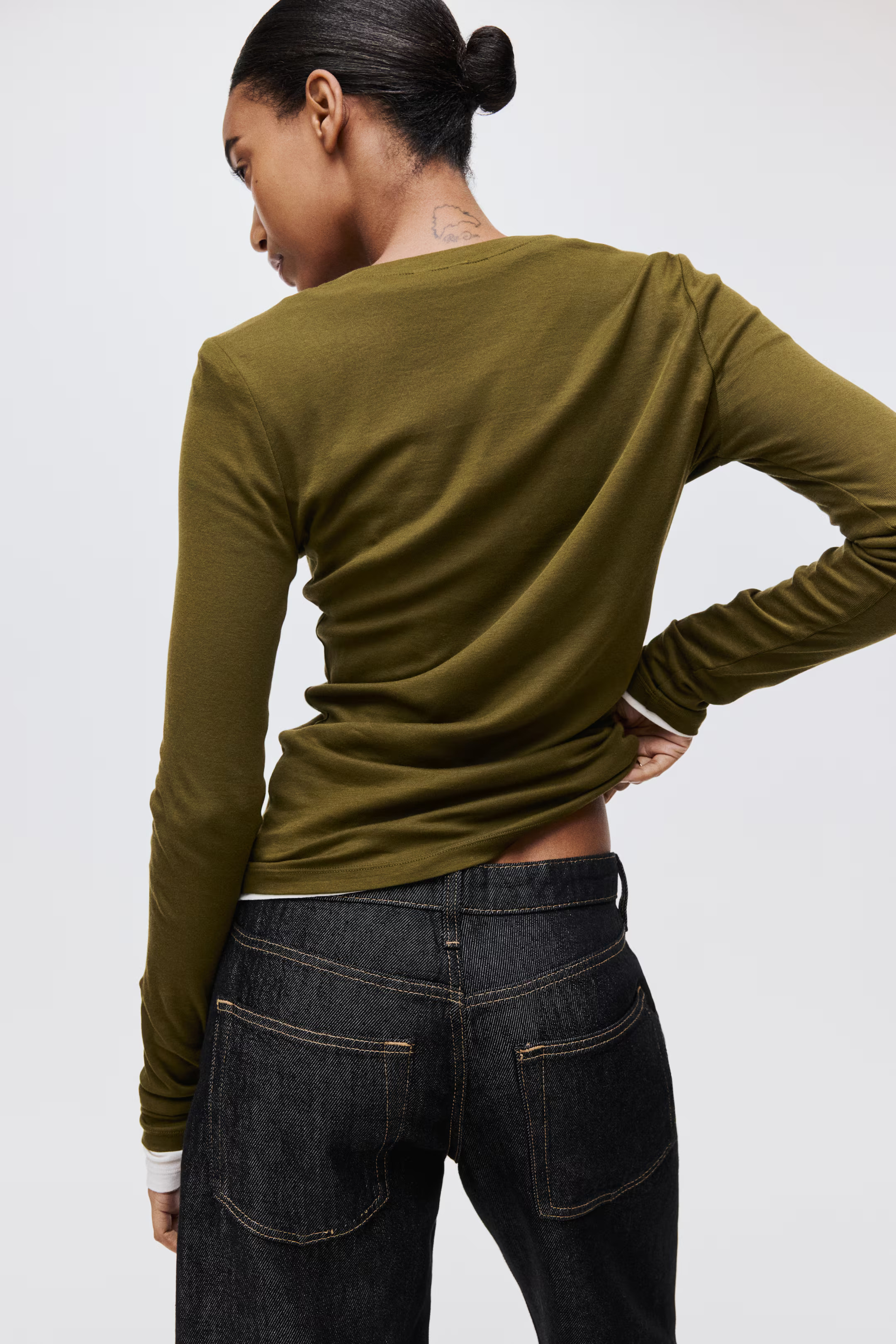 Pima cotton jersey top | H&M (UK, MY, IN, SG, PH, TW, HK)