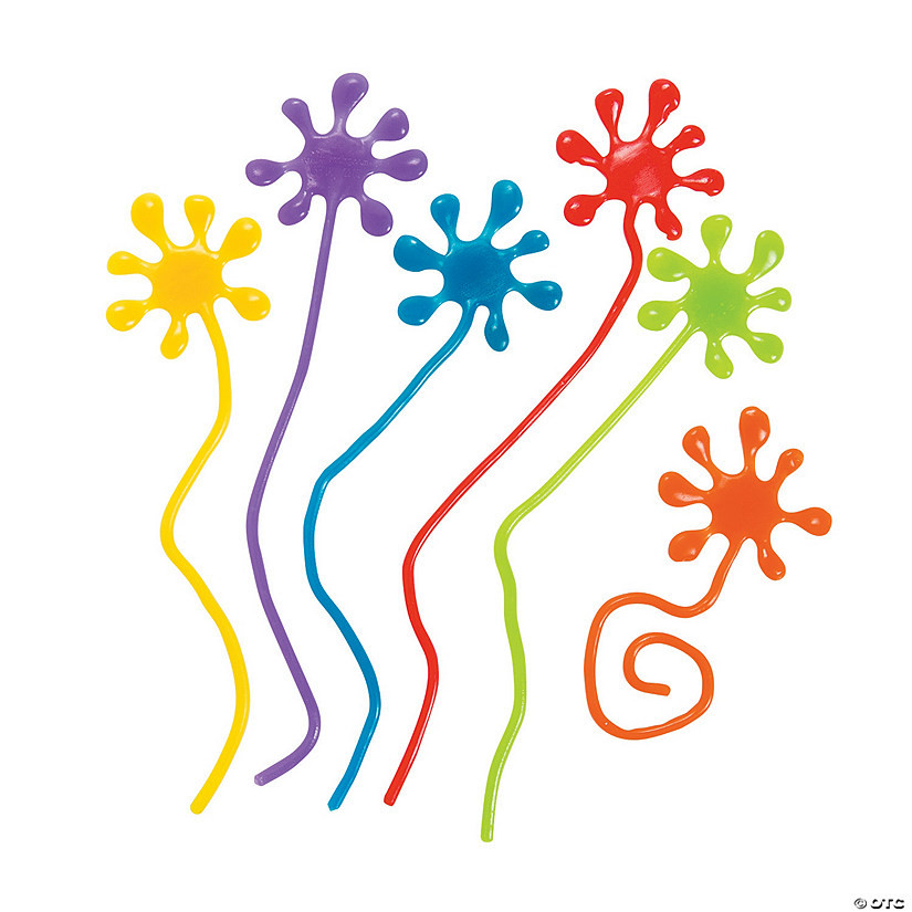 Colorful Sticky Paint Splatters for Kids - 72 Pc. Party Favors | Oriental Trading Company