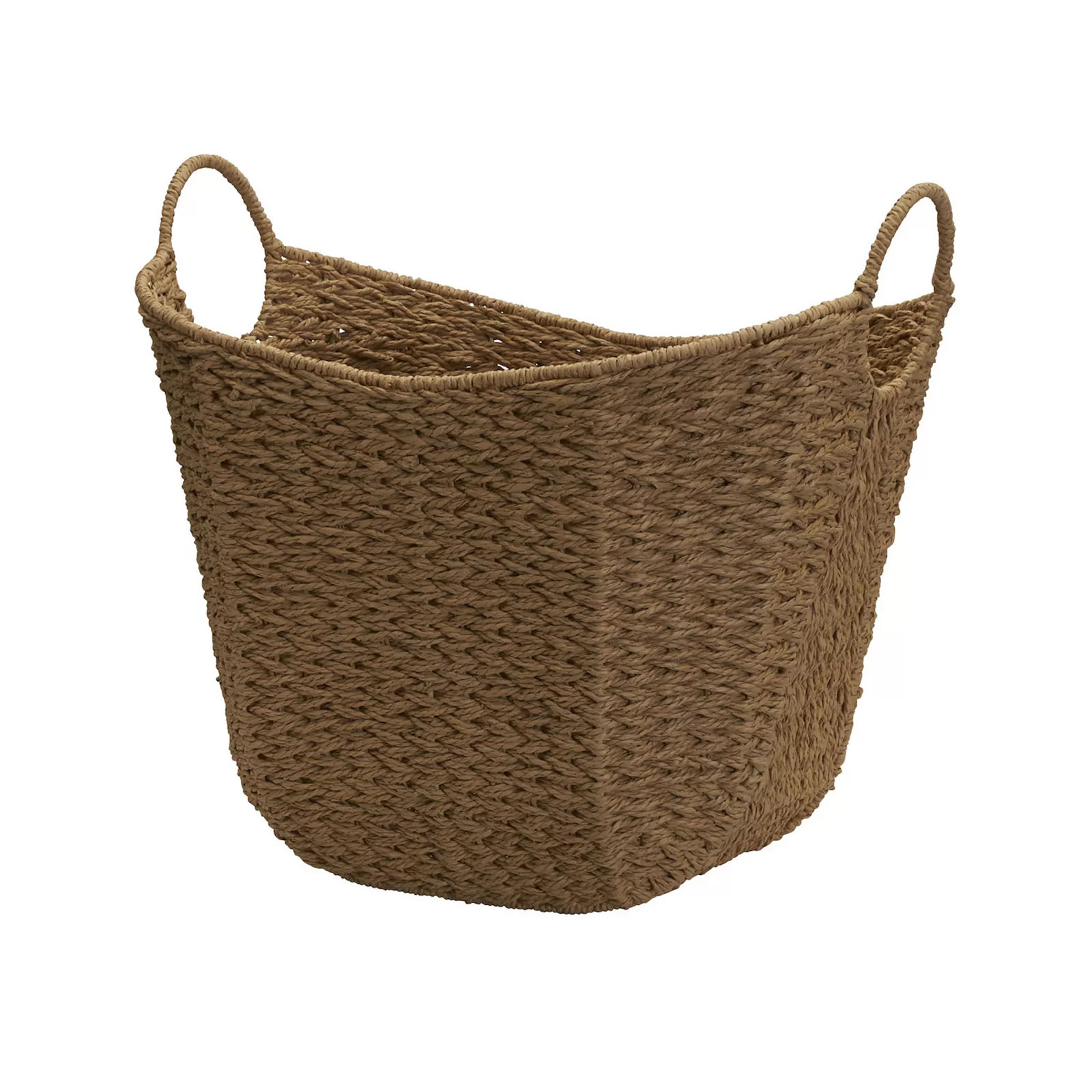 Household Essentials Tall Scoop Basket, Natural Paper Rope | Kohl's