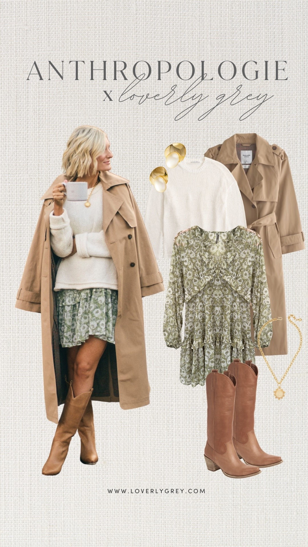 This soft green floral long sleeve dress with ruffles is a romantic fall staple! I styled it with a cream sweater and topped it off with a classic trench coat and boots for a cozy, feminine look that’s perfect for cooler days!

Loverly Grey, floral dress, green fall dress, long sleeve dress, ruffle dress, trench coat, fall fashion 

#LTKStyleTip #LTKSeasonal