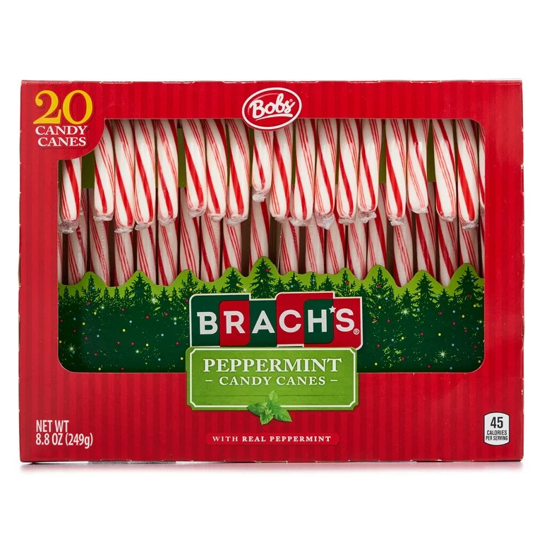 Brach's Bobs Red & White Mint Cane 20 ct x 8.8 oz peppermint | Walmart (US)