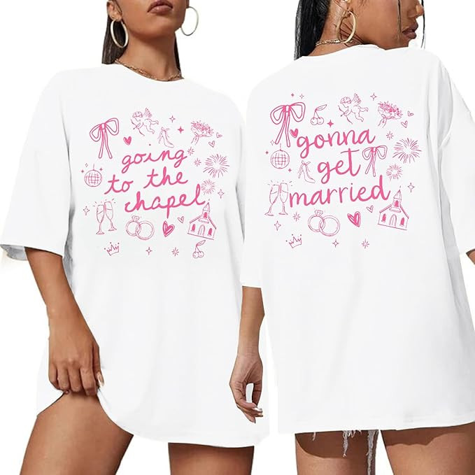 Going to The Chapel Shirt Bride to Be Tshirt Bride Engaged Tee Bachelorette Wedding Party Casual ... | Amazon (US)