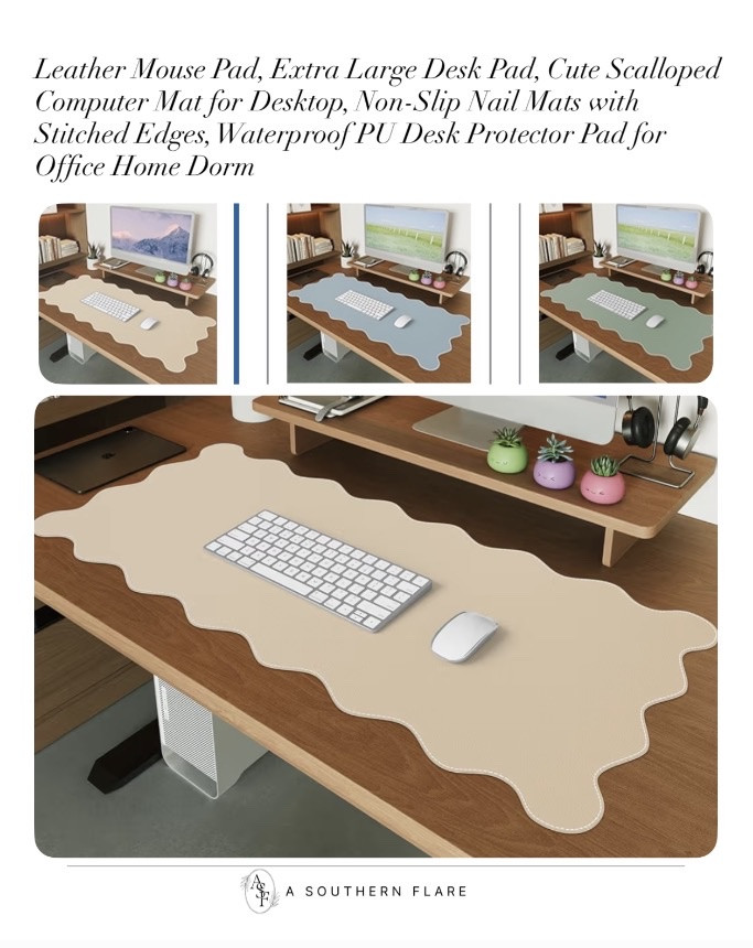 Stylish desk mats for your workspace! Perfect for home or office. #OfficeDecor #HomeOffice