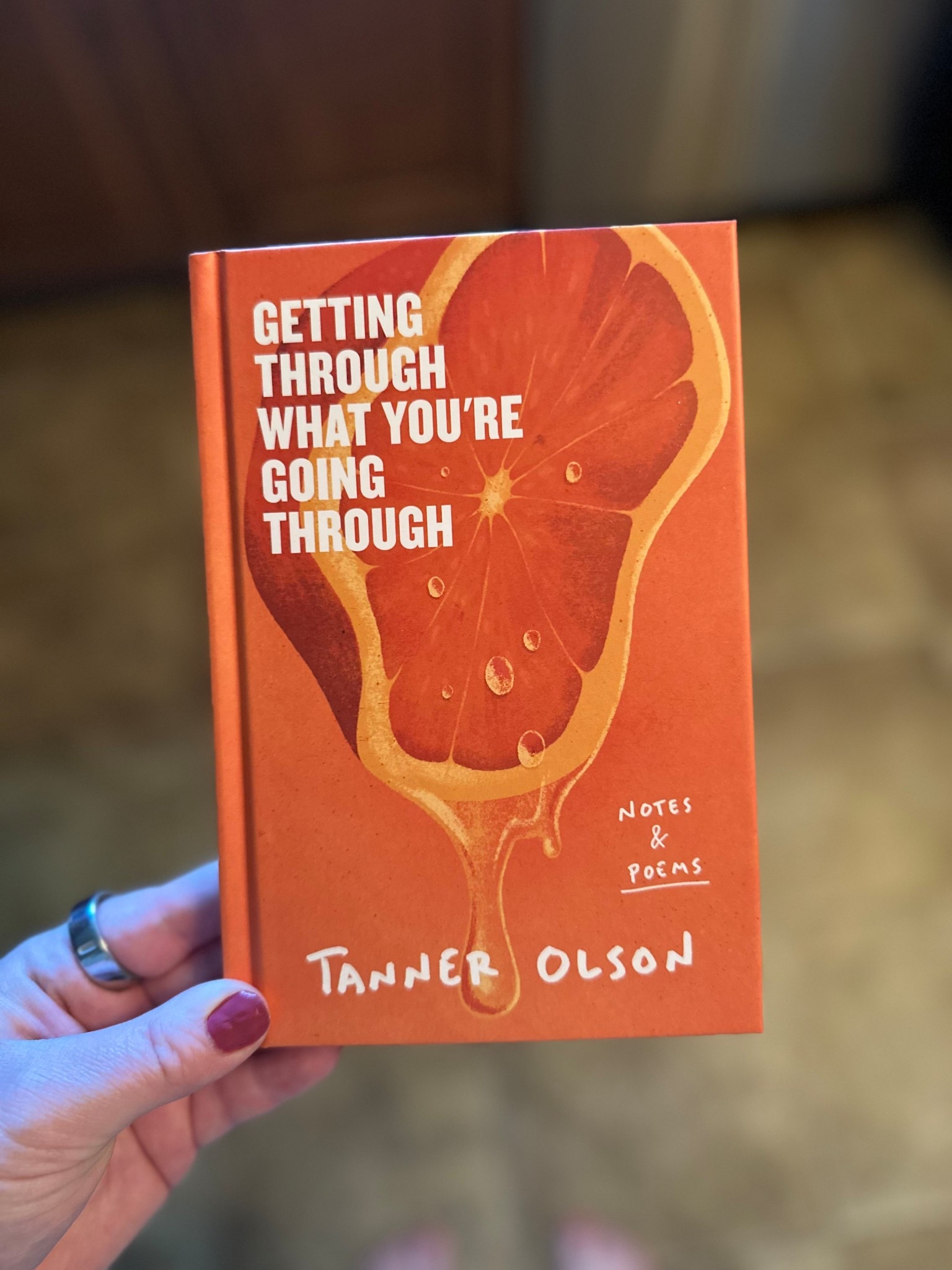 If you’re going through a tough time or just need some encouragement, you need this book. Quick little reminders of things that are good. 🧡