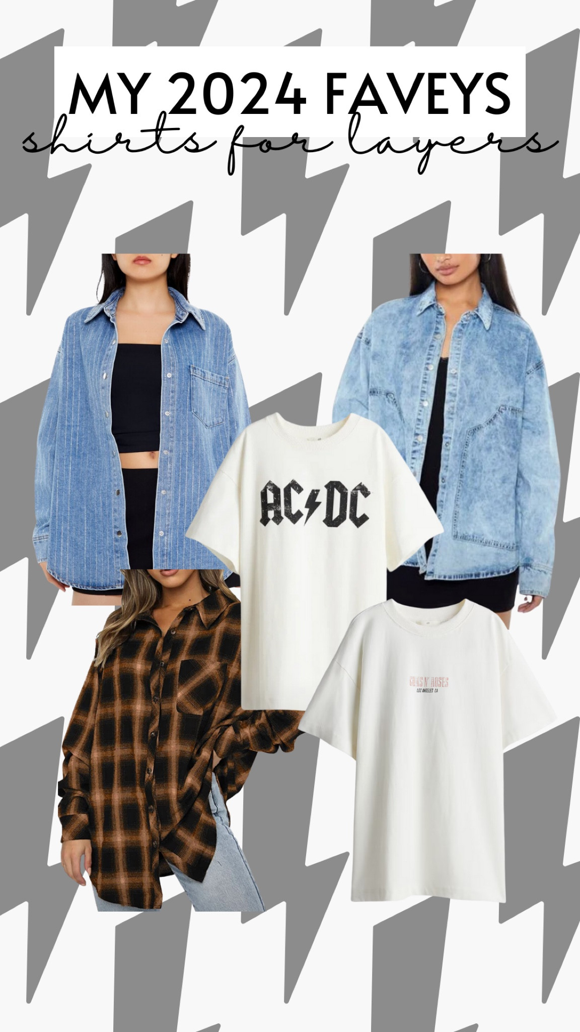 My 2024 Favorites!
LAYERS! I lovvvve tees with a shacket or flannel. 
Postpartum and maternity / bump-friendly for all my mama friends 🫶🏽

#LTKFindsUnder50 #LTKBump #LTKStyleTip