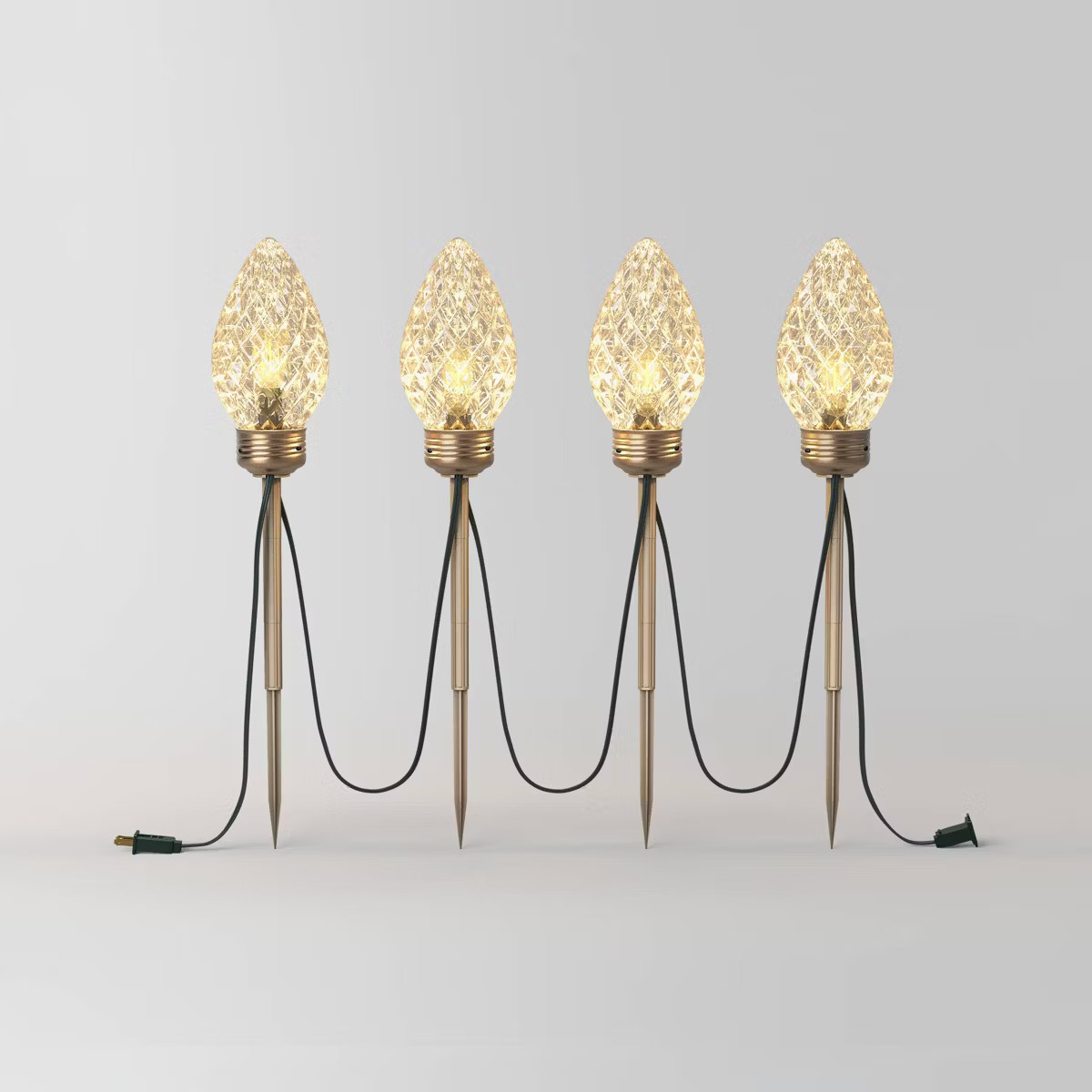 4pc LED Big Bulb Christmas Novelty Pathway - Wondershop™ | Target