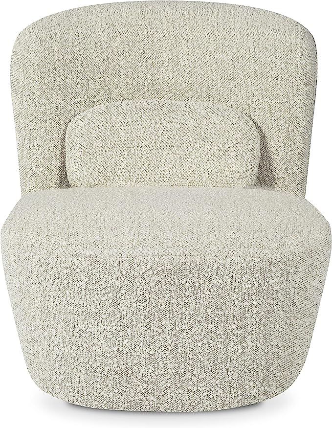 POLY & BARK Elia Swivel Chair, Crema White Boucle | Amazon (US)