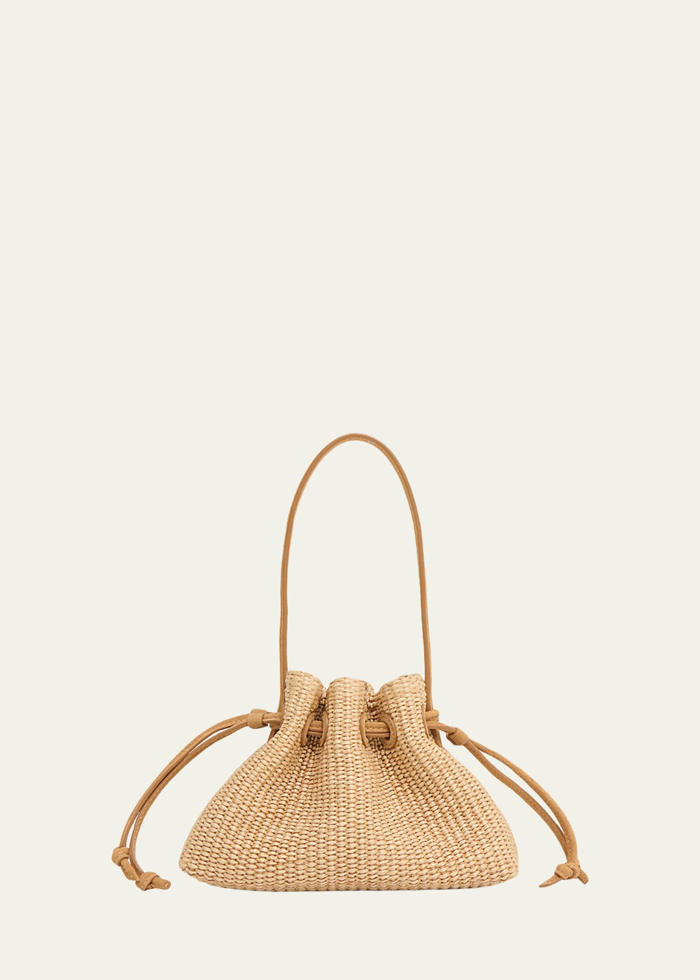 Mansur Gavriel Drawstring Raffia Pouch Bag | Bergdorf Goodman