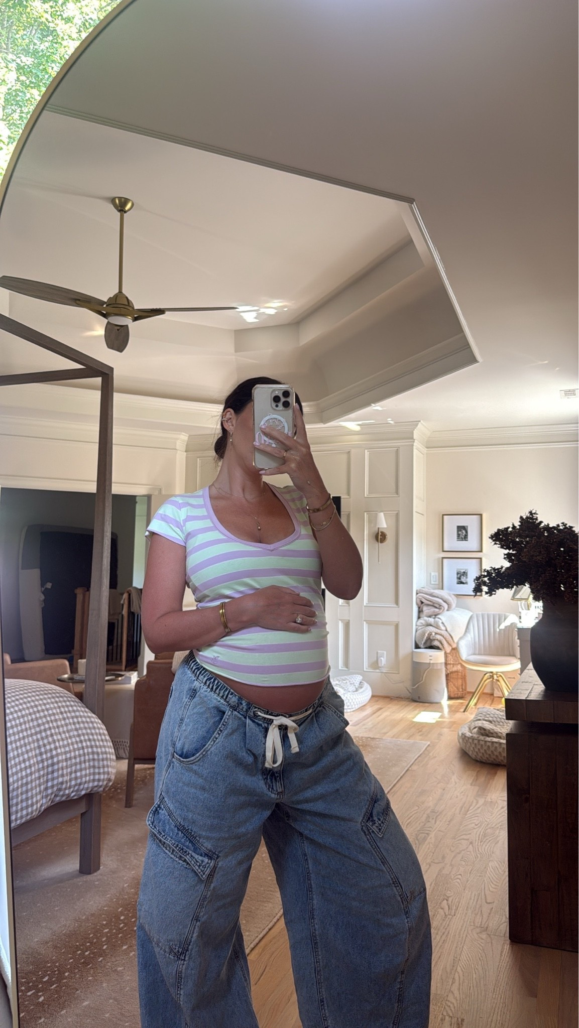 M in top
M in bottoms 

#pregnancystyle #summeroutfit